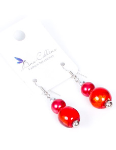 E001PR - Earrings Papaya Ball
