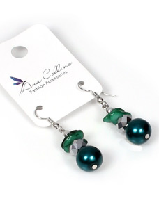 E048EG - Earrings Crystal Pearl